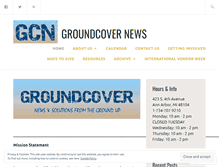 Tablet Screenshot of groundcovernews.org